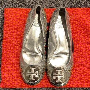 Tory Burch Silver Sequin Reva
